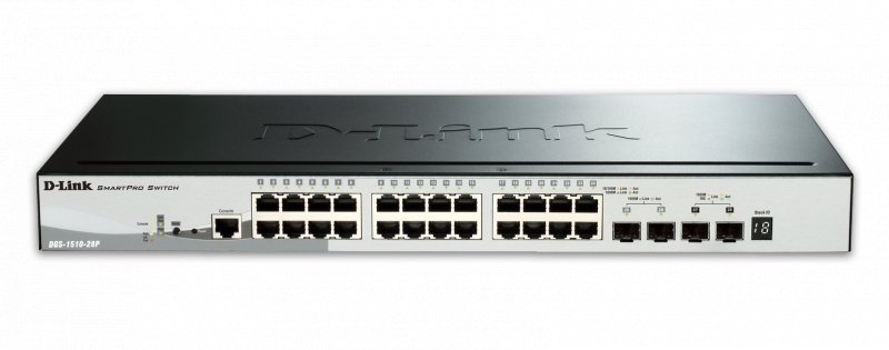 D-Link DGS-1510-28P PoE Switch 24xGb+2xSFP+ 2xSFP+ - obrázek č. 1