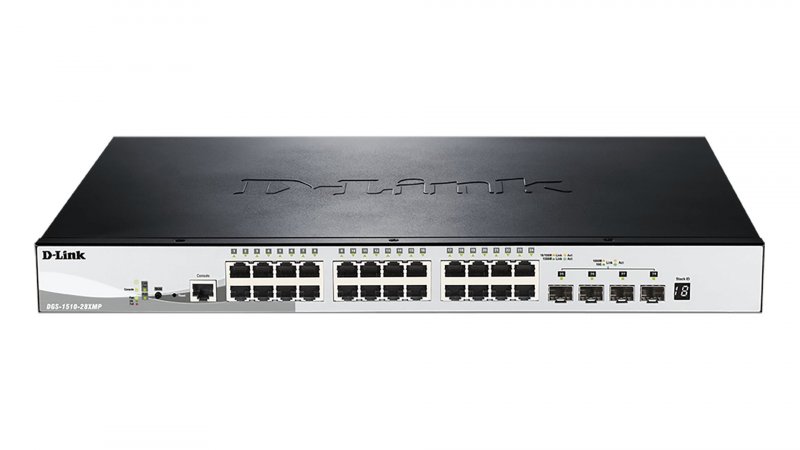 D-Link DGS-1510-28XMP 28-Port Gigabit Stackable POE Smart Managed Switch including 4x 10G SFP+ - obrázek produktu