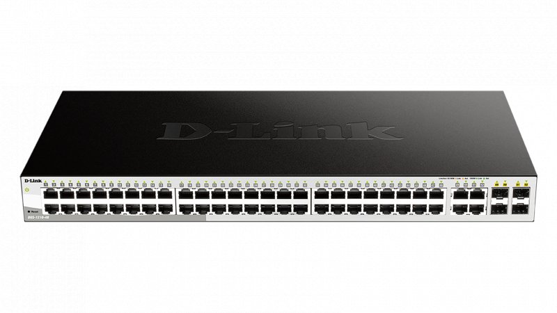 D-Link DGS-1210-48 Smart switch, 48x GbE, 4x RJ45/ SFP, fanless - obrázek č. 1