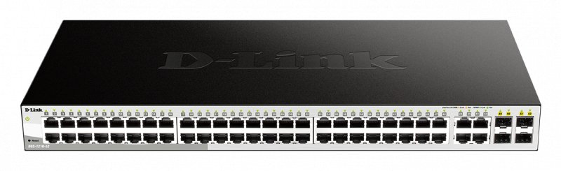 D-Link DGS-1210-52 L2/ L3 Smart+ switch, 48x GbE, 4x RJ45/ SFP, fanless - obrázek produktu