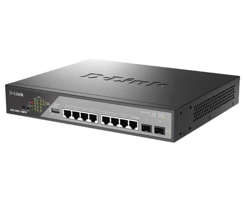 D-Link DSS-200G-10MPP/ E 10-Port Gigabit Ethernet PoE++ Surveillance Switch - obrázek č. 2