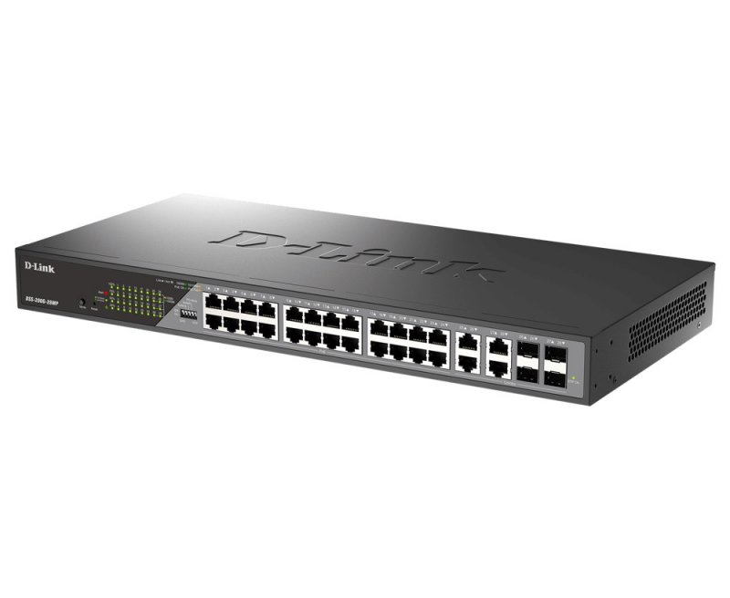 D-Link DSS-200G-28MP/ E 28-Port Gigabit Ethernet PoE+ Surveillance Switch - obrázek č. 2
