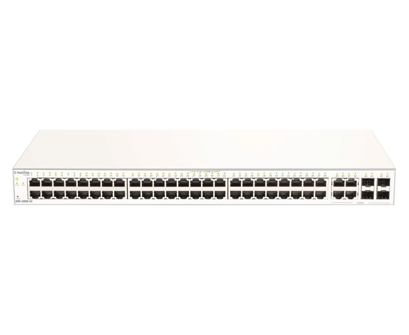 D-Link DBS-2000-52 52xGb Nuclias Smart Managed Switch 4x 1G Combo Ports (With 1 Year License) - obrázek produktu