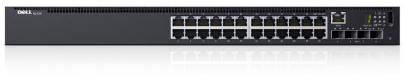 DELL Networking N1524 switch/  24 x RJ-45 10/ 100/ 1000BASE-T, 4 x SFP+ 10Gb, 1 x RJ-45 - obrázek produktu