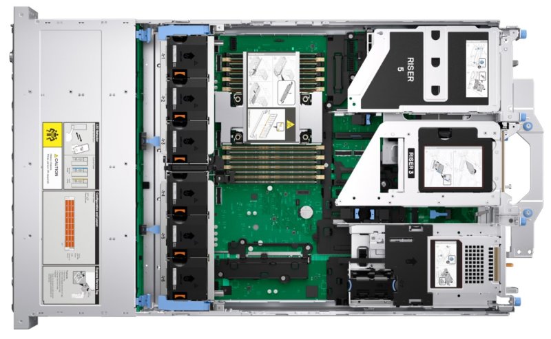 Dell server PowerEdge R570 6517P / 32GB / 1x960 SSD / 16x2,5" / H965i / 3NBD Basic / 2x 1100W - obrázek č. 3