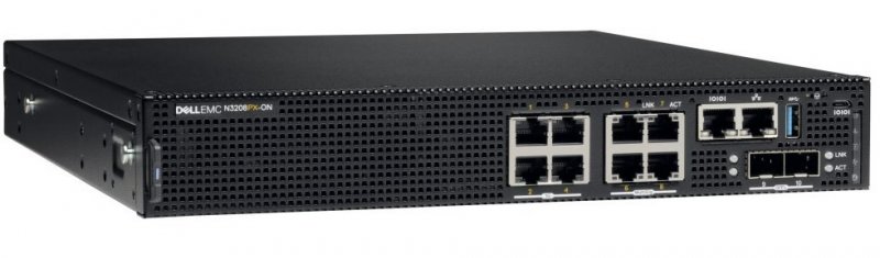 Dell N3208PX-ON 4x1G RJ-45 2x10G SFP+ PoE 5G RJ-45 - obrázek produktu