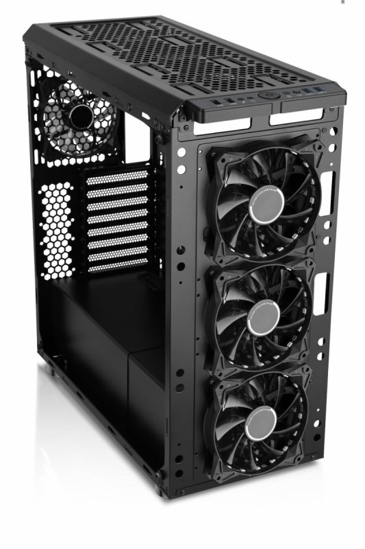 EVOLVEO RAY 5, case ATX, 3x LED modrý ventilátor - obrázek č. 8