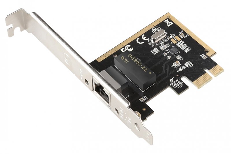 EVOLVEO PCIe Gigabit Ethernet Card 10/ 100/ 1000 Mbps, rozšiřující karta - obrázek produktu