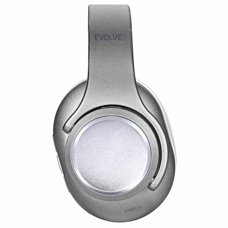 EVOLVEO SupremeSound 8EQ, Bluetooth sluchátka s reproduktorem a ekvalizérem 2v1, stříbrné - obrázek č. 4