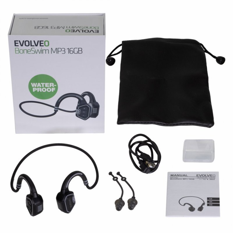 EVOLVEO BoneSwim MP3 16GB, bezdrátová sluchátka - obrázek č. 4