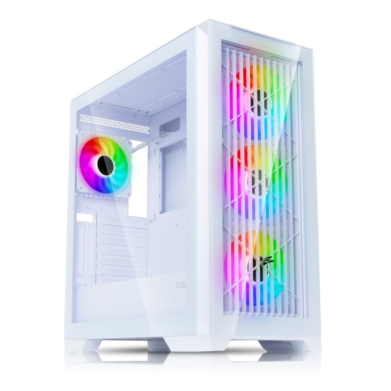 EVOLVEO Ptero Q2G,ATX / 4x ARGB 120 / sklo čelo+bok - obrázek produktu