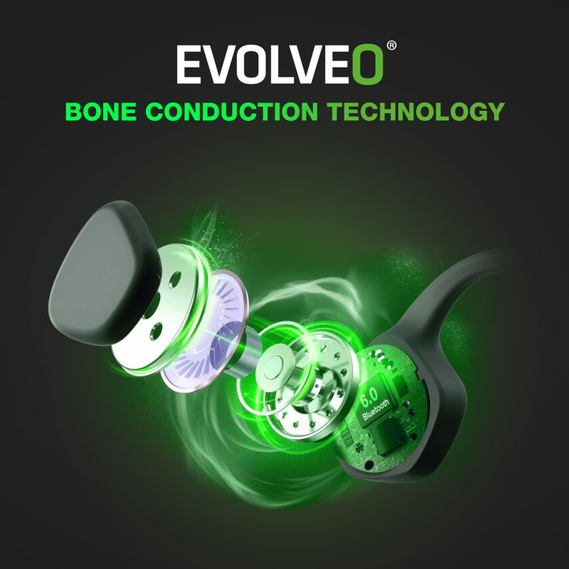 EVOLVEO BoneMax, bezd. sluchátka na lícní kosti - obrázek č. 9