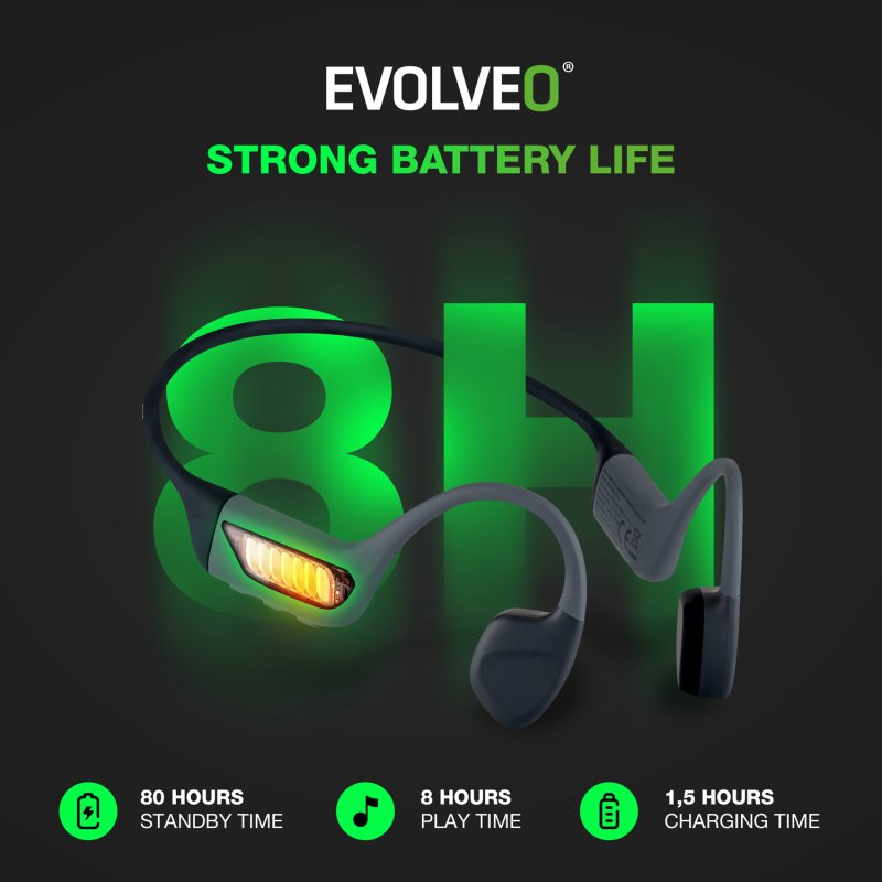 EVOLVEO BoneMax, bezd. sluchátka na lícní kosti - obrázek č. 2