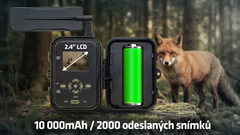 EVOLVEO StrongVision PRO 4G II, fotopast  /  bezpečnostní kamera, 4G LTE, 10 000 mAh baterií - obrázek č. 12