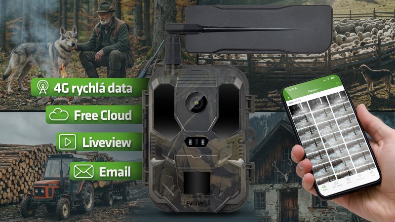 EVOLVEO StrongVision PRO 4G II, fotopast  /  bezpečnostní kamera, 4G LTE, 10 000 mAh baterií - obrázek č. 2