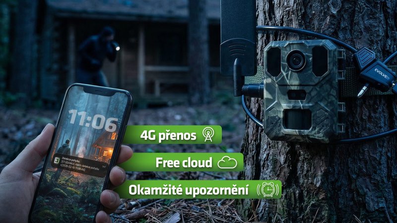 EVOLVEO StrongVision LTE MINI, 4G fotopast, Cloud / Email přenos, solární napájení, výměnné Li-Ion 186 - obrázek č. 2