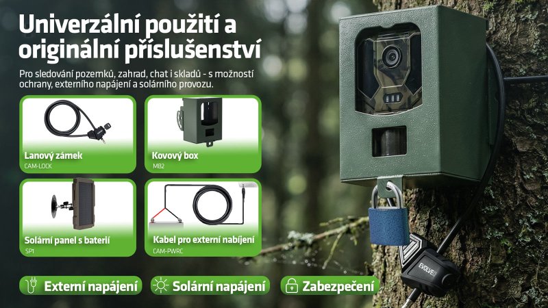 EVOLVEO StrongVision PRO WiFi II, fotopast & bezpečnostní kamera,  10.000mAh - obrázek č. 4