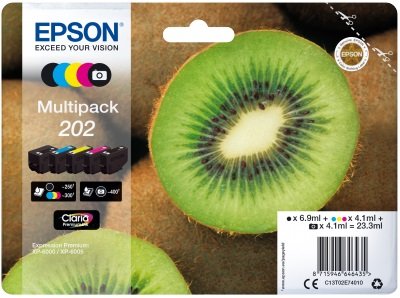 EPSON multipack 5 barev,202 Premium Ink,standard - obrázek produktu