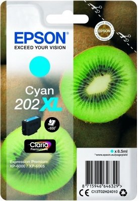 EPSON singlepack,Cyan 202XL,Premium Ink,XL - obrázek produktu