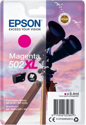 EPSON singlepack,Magenta 502XL,Ink,XL - obrázek produktu