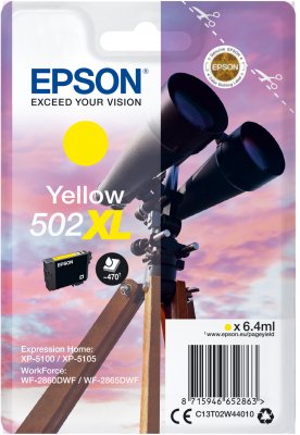 EPSON singlepack,Yellow 502XL,Ink,XL - obrázek produktu