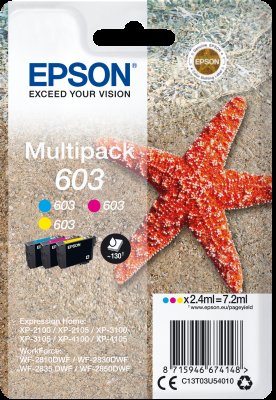 Epson multipack 3-colours 603, Cyan, Magenta, Yellow - obrázek produktu