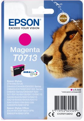 Epson Singlepack Magenta T0713 DURABrite Ultra Ink - obrázek produktu