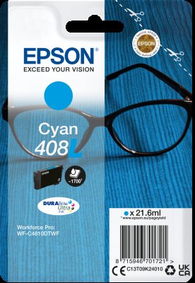 EPSON Singlepack Cyan 408L DURABrite Ultra Ink - obrázek produktu