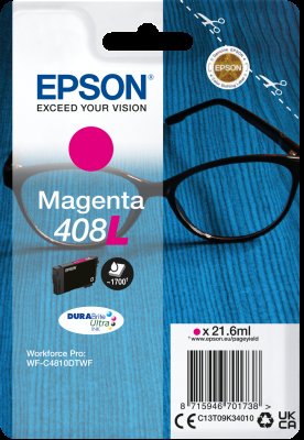 EPSON Singlepack Magenta 408L DURABrite Ultra Ink - obrázek produktu