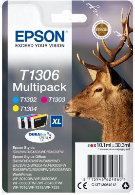 Epson Multipack 3-colours T1306 DURABrite UltraInk - obrázek produktu