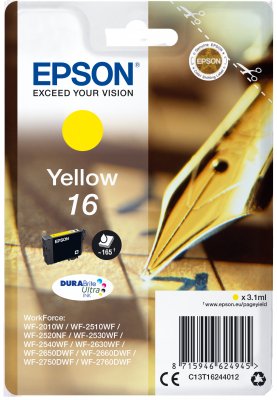 Epson Singlepack Yellow 16 DURABrite Ultra Ink - obrázek produktu