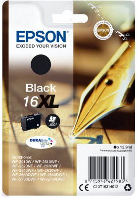 Epson Singlepack Black 16XL DURABrite Ultra Ink - obrázek produktu