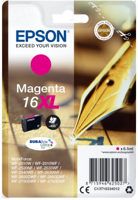 Epson Singlepack Magenta 16XL DURABrite Ultra Ink - obrázek produktu