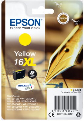 Epson Singlepack Yellow 16XL DURABrite Ultra Ink - obrázek produktu