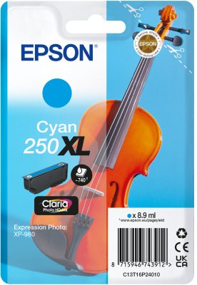 Epson Singlepack Cyan 250XL ink - obrázek produktu