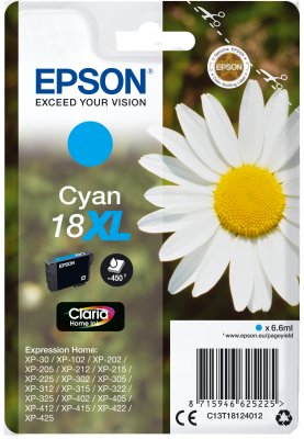 Epson Singlepack Cyan 18XL Claria Home Ink - obrázek produktu