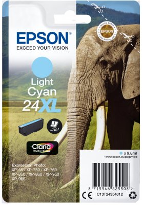 Epson Singlepack Light Cyan 24XL Claria Photo Ink - obrázek produktu