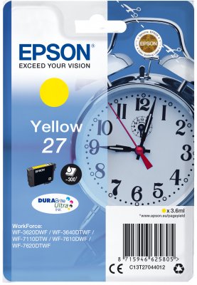 Epson Singlepack Yellow 27 DURABrite Ultra Ink - obrázek produktu