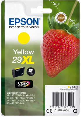 Epson Singlepack Yellow 29XL Claria Home Ink - obrázek produktu