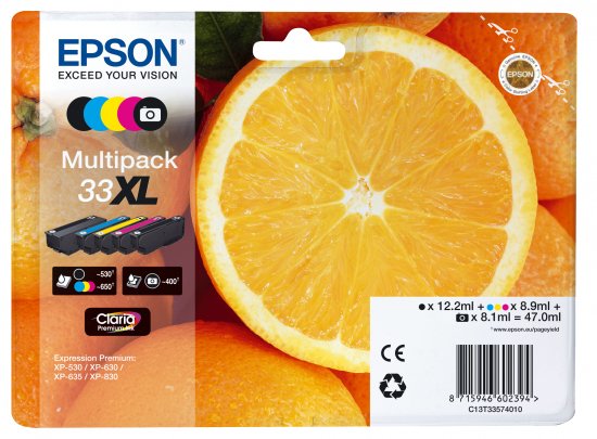EPSON Multipack 5-colours 33XL Claria Premium Ink - obrázek produktu