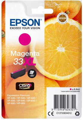 Epson Singlepack Magenta 33XL Claria Premium Ink - obrázek produktu