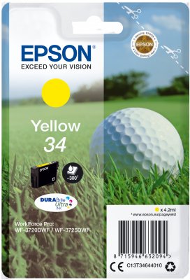Epson Singlepack Yellow 34 DURABrite Ultra Ink - obrázek produktu