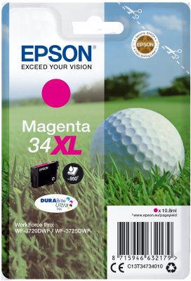 Epson Singlepack Magenta 34XL DURABrite Ultra Ink - obrázek produktu