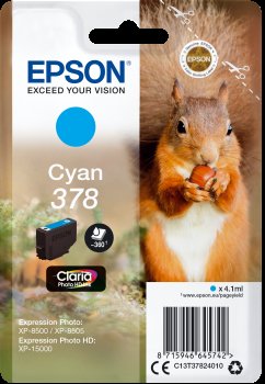 Epson Singlepack Cyan 378 Claria Photo HD Ink - obrázek produktu