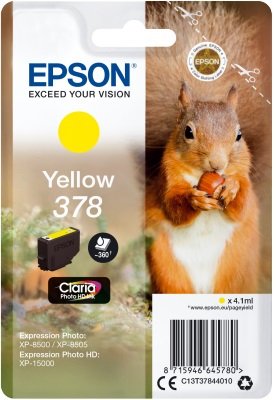 EPSON Singlepack Yellow 378 Claria Photo HD ink - obrázek produktu