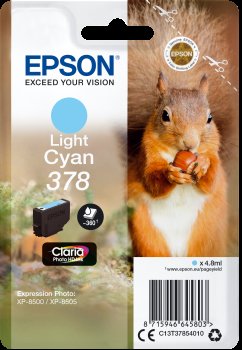 Epson Singlepack LightCyan 378 Claria Photo HD Ink - obrázek produktu