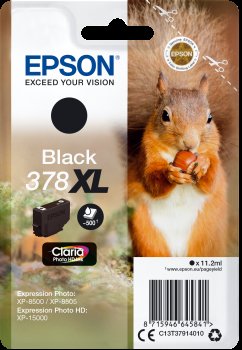 Epson Singlepack Black 378 XL Claria Photo HD Ink - obrázek produktu