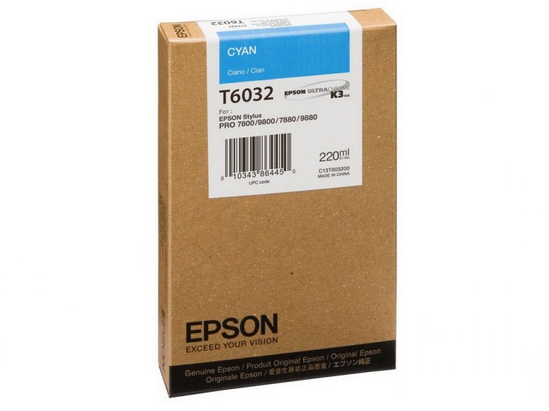 Epson T603 Cyan 220 ml - obrázek produktu