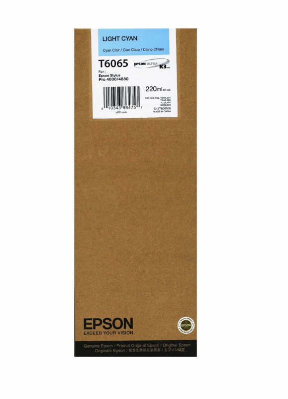 Epson T606 Light Cyan 220 ml - obrázek produktu