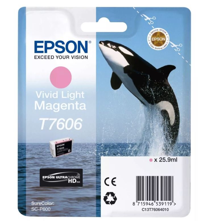 Epson T7606 Ink Cartridge Vivid Light Magenta - obrázek produktu